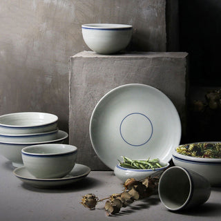 Chinese Retro Ceramic Old-fashioned Bowls And Plates