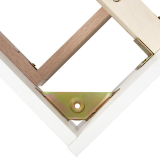 Floating Bed With Headboard In Timber Slatted Frame  Size  180cmx200cm