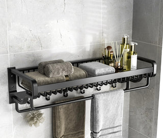 Wall-Mounted No-Punch Bathroom Toilet Rack