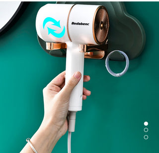 Non-Perforated Foldable Hair Dryer Hanger