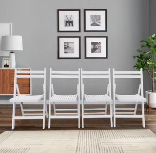Special Event Wood Folding Chairs (Set of 4)