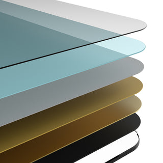 Modern Black Aluminum Bathroom Wall Mirror