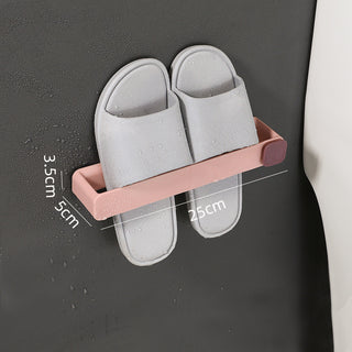 Perforation-Free Wall Hanging Slippers Rack
