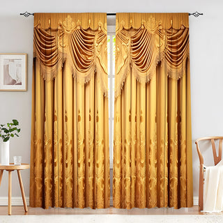 Creative European Flower Character Curtains