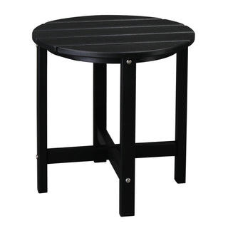 Single Layer Round Side Table (Black)