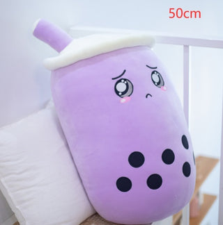 Plush Strawberry Milk Tea Cushion