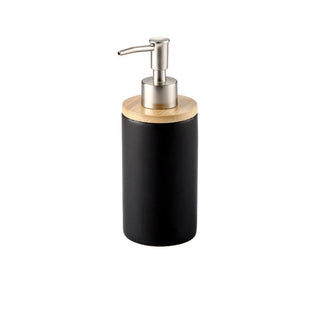 Ceramic Toothbrushing Cup Set with Wooden Bottom