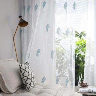 Modern Simple Embroidered Window Curtain