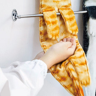 Long Cat Shaped Hand Towels