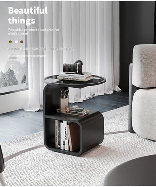 Simple Modern Round Glass Side Table