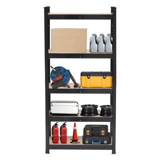 Five-tier Shelves Black Sprayed