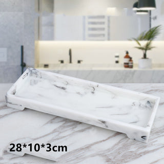 Marble Modern Bathroom Tray Set