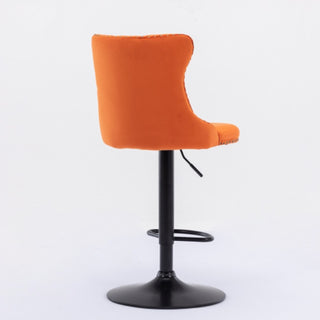 Sasha Velvet Swivel Barstools (Set Of 2)