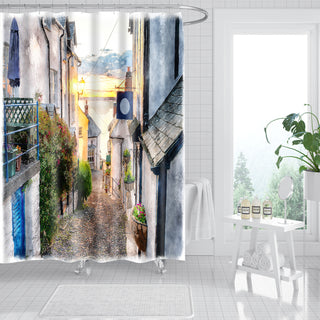 Garden Flowers Scenery Shower Curtains