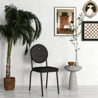 4-piece Bar Stools, Faux Leather Dining Chairs With Waterproof Surface And Metal Legs, Easy To Assemble, Suitable For Kitchen, Dining Room And Living Room