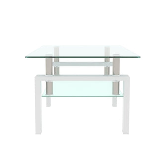 Modern Minimalist Coffee Table (White)