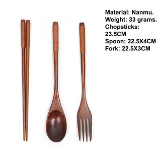 Cutlery 3PCS Fork Chopsticks Spoon Set