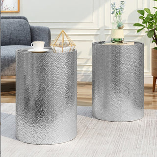 Golden Hour Metal Side Table