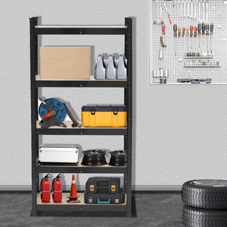 Five-tier Shelves Black Sprayed