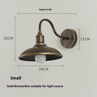 Outdoor Waterproof Wall Lamp Retro Iron Art Lamps