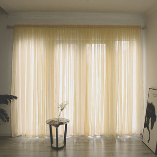 Simple Modern Solid Color Balcony Curtain