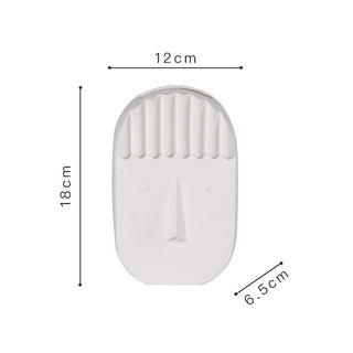 Creative Face Ceramic Vase Ornament