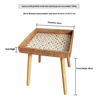 Hand Woven Sofa Side Table