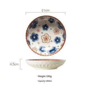 Ceramic Color Disc Dish Deep Plates