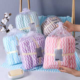 Water Ripple Coral Fleece Towels Child