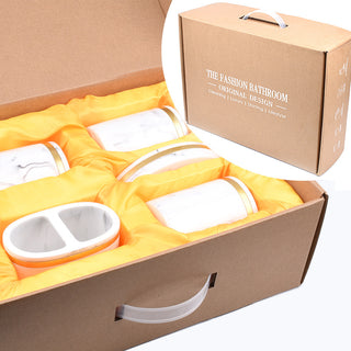 Marble Bathroom Amenities Set