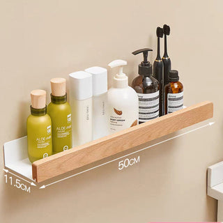 Solid Wood Bathroom Shelves