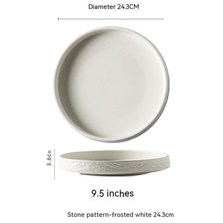 Ceramic Round Meal Tray Deep Plates
