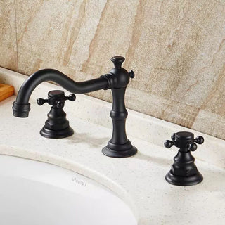 Retro Double Handle Three-Hole Faucet