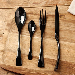 Black Cutlery Stainless Steel Fork Knife