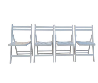 Special Event Wood Folding Chairs (Set of 4)