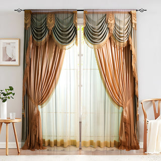 Creative European Flower Character Curtains