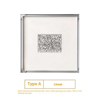 Modern Black White Line Art