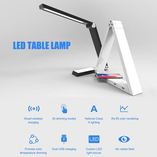 LED Triangle Table Lamp Wireless Charging