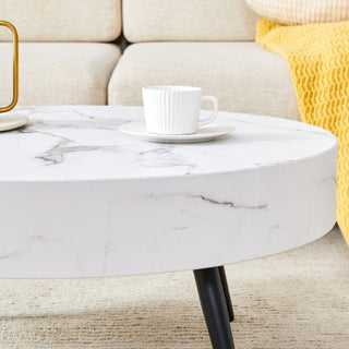 Syra White Marble Coffee Table