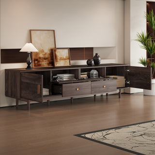 76 TV Stand With Drawers For Living Room Bedroom, Modern Chic Entertainment Center For TVs Up To 85 Inches, Entertainment Center With Storage