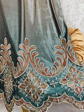 Luxurious Floral European Villa Curtains