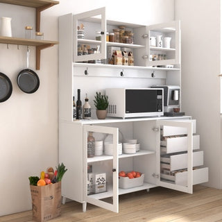 Susan 63" Kitchen Hutch Cabinet
