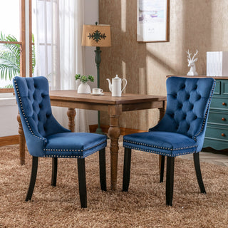 Nikki Modern Tufted Velvet Dining Chair