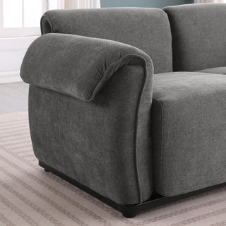 93 Length , Fashionable Modular Sofa, Iron Frame,chenille Sofa,GREY, Suitable For Living Room, Bedroom