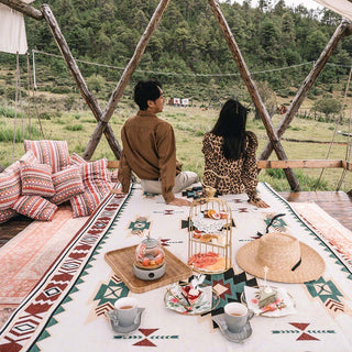 Wind Camping Rugs Outdoor Picnic Blanket Nap Blanket Bohemian Nap Blanket