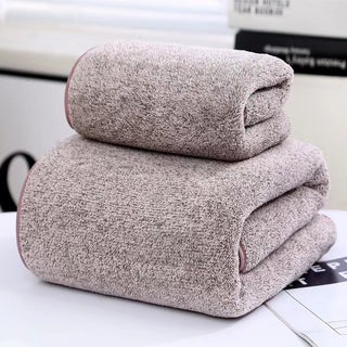Charcoal Fiber Coral Fleece Towels Suit