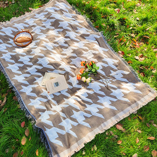 Bohemian Knitted Chenille Outdoor Rugs