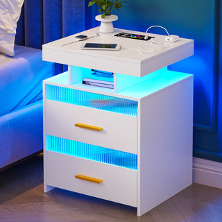 LED Bedroom Bedside Table