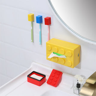 Punch-Free Kids Toothbrush Storage Rack