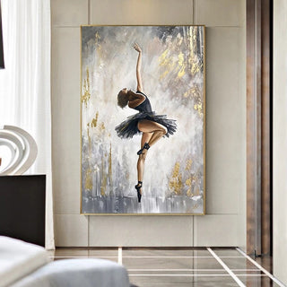 Ballet Dancer Oil Painting Poster